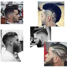 男士白色胡须造型器和造型工具：胡须尺男士胡须修剪形状清晰曲线和阶梯式切割边缘指南，用于修剪胡须、山羊胡、领口 - 打造完美的胡须和发型，理想的圣诞礼物