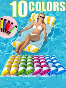 1/2Pcs Inflatable Lounge Chair, Pool Rafts For Adults, Water Hammock, Pool Floaties Toys - 4-In-1 Multi-Purpose Floats For Lounge Chairs Floating, A Practical Pool Inflatable For Versatile Water Fun. Perfect For Adults' Vacation Fun And Rest At Sea, 3/4pcs Inflatable Pool Floats, Ideal For Piscina