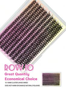 300 Peças Conjunto de Extensão de Cílios Falsos de Alta Capacidade Rolo C 10-16mm Comprimento Misto Cluster de Cílios Falsos Naturais, Macios e Leves, Reutilizáveis, Usados para Criar Maquiagem Perfeita para Festas, Múltiplos Estilos para Escolher, Clusters de Cílios, Clusters de Cílios, Cílios Individuais, Cílios, Cílios Falsos