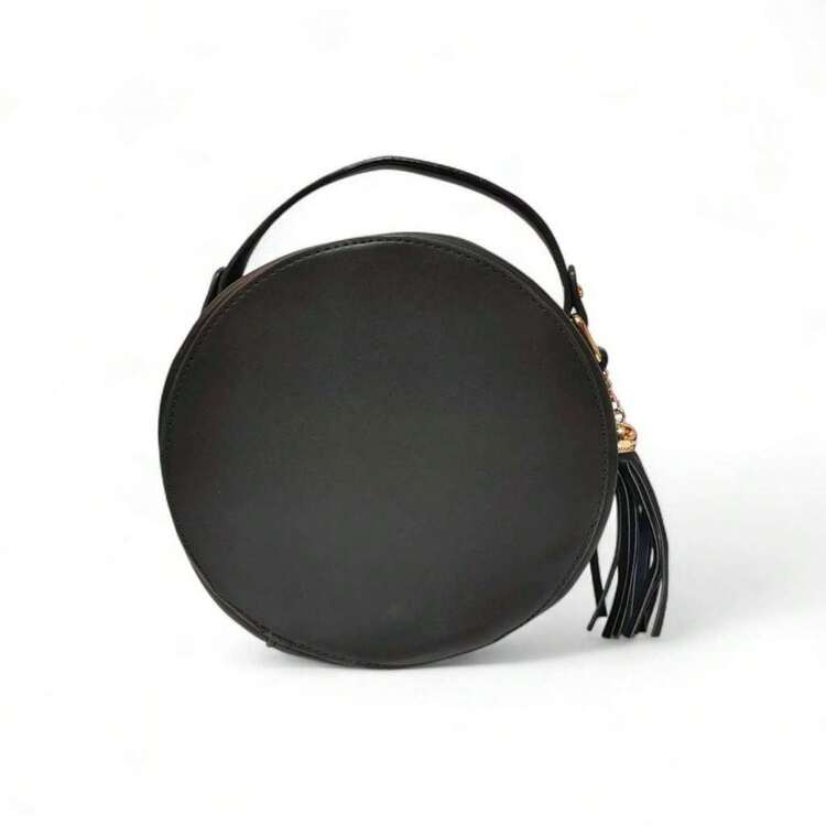 Women's Boho Chic Small Round Crossbody Bag, Casual Handbag In 2025 - Óxido marrón - Añade 3