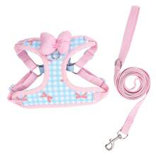 Correa de arnés de estilo chaleco para perros pequeños, Teddy, Poodle, Cachorro, Arnés de pecho para mascotas