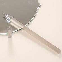 1 peça de haste acrílica transparente, lápis eterno, impossível de terminar de escrever, lápis de desenho resistente à quebra, sem necessidade de apontar, peças do lápis aleatórias.