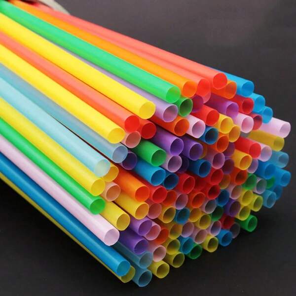 100pcs/500pcs Colorful DIY Handmade Material Straight, Colorful Art Tubes, One Cut Straight, Random Mixed Colors (Hand Measurement Will Have 1-2 Cm Error).