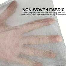 50/100个装水果保护袋，无纺布网袋，带抽绳，适用于葡萄、蔬菜、园艺用品 - 白色 - 查看 3