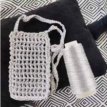 Cuerda única colorida de oro y plata, hilos de seda de hielo tejidos a mano resistentes y duraderos, hilo especial tejido con gancho, núcleo de plata - Multicolor - Ver 5