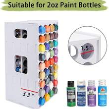 72-Slot 360° Rotating Paint Storage Tower - Ideal Vertical Storage Rack For Acrylic Paints, Watercolors And Model Paints, Perfect Painting Supplies Storage Rack For Artists And Crafters - Rotating 72 Holes - View 5