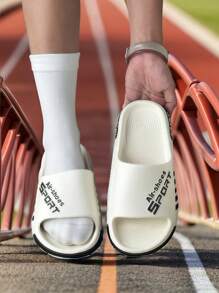 四季男士时尚拖鞋，EVA材质防滑防臭露趾软底透气舒适家居拖鞋，适合海滩度假/运动/家庭浴室拖鞋