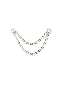 EleRunis 1PC Bạc Sterling 925 Hình Trái Tim/Xỏ Khuyên Hoa Tai Chuỗi Charm Sụn Phẳng Xỏ Khuyên Xoắn Ốc Trang Sức Cao Cấp Cho Trang Phục Hàng Ngày Tiệc Cưới Đính Hôn Kỷ Niệm Ngày Lễ Tình Nhân - Nhiều màu - Xem 7