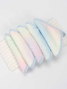 3/5pcs Soft Microfiber Facial Cleansing Cloths, Makeup Removal Face Towels With Hanging Loop, Gentle On Skin, Washable And Reusable - Multicolor - View 22