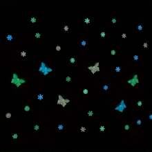 Pegatinas luminosas con diseños de estrellas, mariposas, copos de nieve y meteoros para decorar dormitorios, fiestas y regalos, efecto de sueño romántico