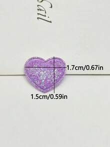 50 Stücke neue stern- und herzförmige Glitzer-Pailletten, DIY Gold-Puder-Accessoires, polyesterstickende glänzende Teile für Handyhüllen, Kopfbedeckungen, Schmuck, Party- und Feiertagsbedarf