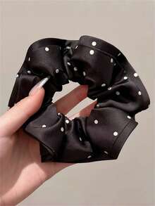 1 szt./2 szt./3 szt./4 szt. jedwabiste satynowe gumki do włosów w kolorze czarnym/brązowym/khaki, modne, uniwersalne, wysokiej jakości, eleganckie, proste i minimalistyczne, w jednolitym kolorze, odpowiednie na co dzień, dojazdy do pracy, wakacje, kucyk, kok, mycie twarzy, makijaż, pasujące do stroju gumki do włosów