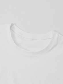 Áo thun nữ dáng ôm gợi cảm kiểu Mỹ, thiết kế độc đáo, màu trắng, thích hợp mặc mùa thu, xuân. - trắng - Xem 2