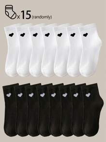 40 件/20 件/10 件男童女童儿童袜子套装 - 糖果色条纹纯色蝴蝶结/心形/涂鸦设计，柔软透气，男女通用婴儿幼儿青少年踝袜/中筒袜，适合学校运动日常穿着，青少年学生短袜/中筒袜，4 季黑白灰多色混合，儿童袜子，娃娃裙，猎豹印花，粉色袜子 - 彩色 - 查看 101