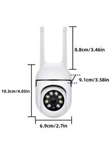 1080P High-Definition Wireless Security Camera, 2.4G Wireless WIFI 2-Megapixel Closed-Circuit Television Surveillance Camera, Rotatable And Tiltable 355°, App Control, USB Power Supply, No Battery Required, With Motion Detection Function - Multicolor - View 9