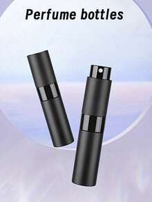 1/3 Pieces10ml Perfume Spray Bottle, Refillable, Travel, Easy Spray, Empty Cologne Water Dispenser, Portable Spray - Black - View 2