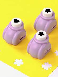 8PCS/3PCS/1pc, Cute Heart-Shaped Paper Punch For DIY Handmade Art And Crafts