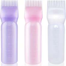 1 件专业染发瓶，带梳齿和测量标记 - 沙龙级染料涂抹器、染色刷和烫发液容器，可精确涂抹（500 毫升/16 盎司） - 非常适合挑染、补染发根、居家护发 - 适合发型师的圣诞节、生日、沙龙周年纪念礼物、返校礼物、旅行度假必需品、女士发饰