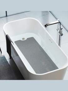 Alfombra de esponja suave de PVC, alfombra antideslizante para bañera, alfombra antideslizante para ducha, alfombra de bañera de PVC suave con agujero de drenaje, antideslizante y de secado rápido, adecuada para áreas húmedas, sin ventosas, apta para baños. Las alfombras de bañera y las alfombras antideslizantes se pueden usar juntas.