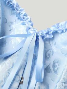 Bustier,Classic Corset Shapewear,Neoclassical Light Blue Dopamine, Wedding Evening Dress Palace Style Women's Corset, Suitable For Going Out Shopping, Versatile Fashion, Paired With A Skirt Will Be More Fashionable And Beautiful, Women's Corset, Women's Body Shaping Top