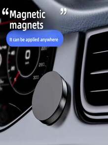 1pc Mini Multi-Function Magnetic Car Phone Holder For Navigation, As You Like, Stable, Strong Adsorption, Optional Silver/Black