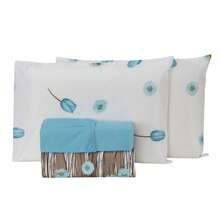 3-Piece Single Bed Set 100% Cotton 180 Thread Count - CL04 - View 2