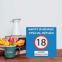 给我侄子的18岁生日贺卡 - 带有牛皮纸信封的生日贺卡是送给我侄子的一份精美礼物