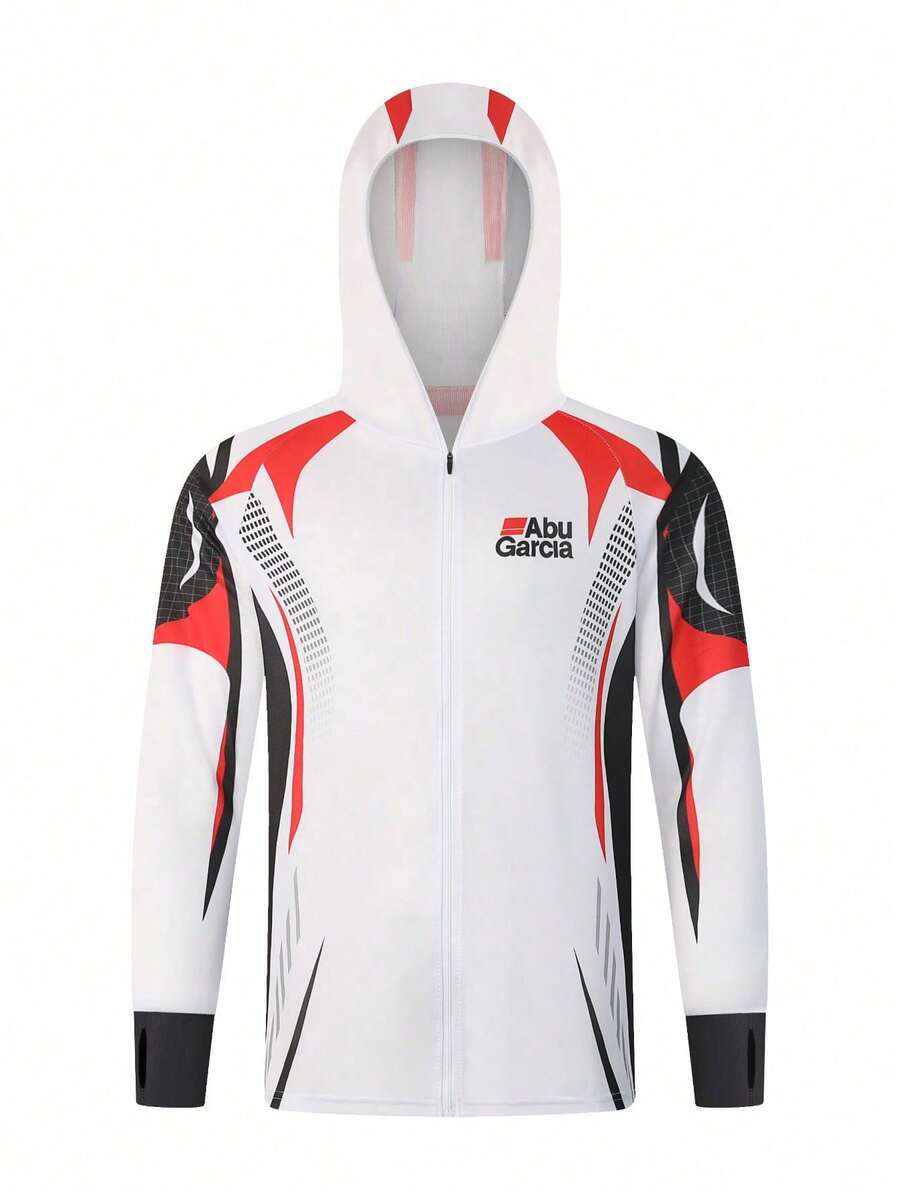 ABUGARCIA Fishing Hoodie Anti-UV Sunscreen Sun Protection Clothes Fishing Shirt Breathable Quick Dry Fishing Jersey Hooded Sportswear