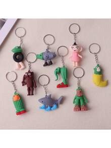 P8-9-10 PCS 意大利 Brainrot Tralalero Tralala、意大利 Brainrot Meme 鲨鱼模型、搞笑 Tung Tung Tung Sahur Brainrot、穿运动鞋的鲨鱼病毒式 AI Brainrot 动物模型 - Italian Brainrot - 查看 10