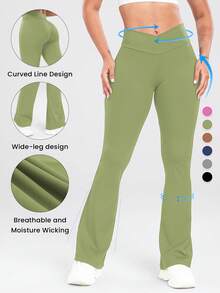 A Set Of Women's Gym Workouts Suitable For Yoga Exercises, Running, And Festivals Can Be Worn - 綠色 - 查看 1