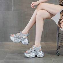 Women Chunky Shoes - 黑色 - 查看 1