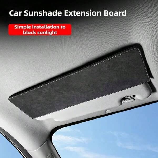 1pc Universal Car Sunshade Visor Extension, Car Sun Visors Extender, Sun Blocker With Buckle Closure - Quick Installation, Sun Visor Attachment Suitable For Most Car
