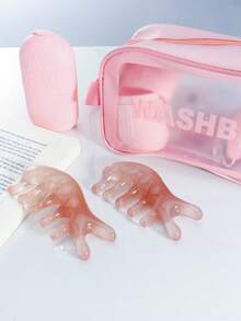 Bộ 1/2/3/5/8 con lăn massage làm mát mặt, dụng cụ massage mặt, con lăn silicon hình viên đá, lược massage, túi đựng PVC trong suốt, băng đô, con lăn massage và bảng Gua Sha dùng cho mặt, mắt, làm đẹp, chăm sóc da, spa, tự chăm sóc, dụng cụ chăm sóc da, chăm sóc da mặt, dụng cụ làm đẹp, massage, dụng cụ massage mặt, con lăn massage mặt - Nhiều màu - Xem 9