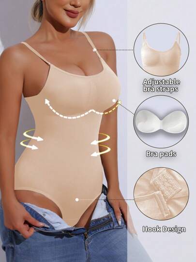 Body modelujące z wyściółką, wyszczuplające, modelujące sylwetkę, modelujące brzuch, podnoszące, powiększające biust