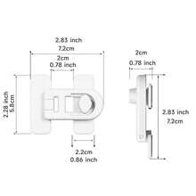 2pcs Universal No Drilling Fridge And Freezer Door Locks, Multi-Functional Clasp, Easy To Install, No Power Or Battery Needed