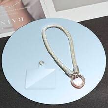 1 件奢华闪亮水晶手机链，全钻石吊坠腕带，适合所有手机型号和手机壳，防摔，优质耐用 - 銀色 - 查看 4