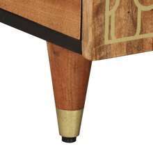 Couchtisch 100x54x40 cm Massivholz Mango - Braun - Übersicht 7