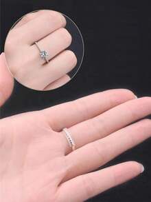 1/4pcs/Set Transparent Ring Adjuster - Adjustable Invisible Jewelry Sizer, Shrink Wrap Packaging, Anti-Slip Protection, Loose Ring Protector, Fits Almost Any Ring, Easy To Use, Durable - Clear - View 3