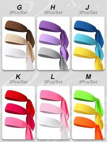 1 Băng đô buộc tóc co giãn có thể điều chỉnh màu trơn cho nữ, Phụ kiện tóc thời trang thể thao chạy bộ tập luyện thoáng khí Băng đô quấn đầu thấm mồ hôi, Băng đô thu đông Băng đô phụ kiện tóc cho phụ nữ khi đi nghỉ, Khăn quàng cổ thanh lịch cho phụ nữ, Khăn trùm đầu mềm mại - Nhiều màu - Xem 7