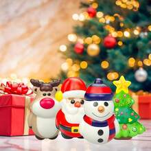 1/2/6/36pcs Christmas Squishies Bulk Stress Relief Squeeze Toys Stress Relief Toys, Fidget Toys, Birthday Party Gifts, Gift Bag Stuffing, Pinata Filler, Random Styles And Colors - Multicolor - View 7