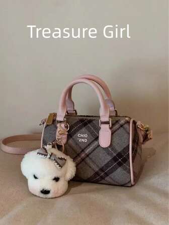 铂金蓝海长肩带女士手提包，2025新款百搭高端托特包单肩斜挎包