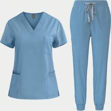 Men's Short Sleeve Nurse/Doctor/Vet Uniforms Set