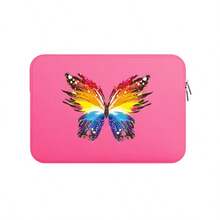 Pothai 蝴蝶设计简约防水减震透气笔记本电脑保护套，保护性笔记本电脑包，女士笔记本电脑包， 书包，大学必备品，返校必备 - 彩色 - 查看 13