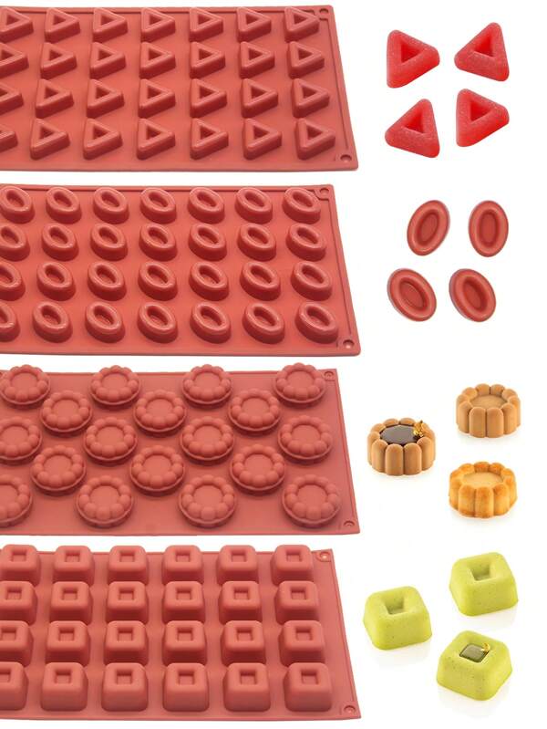 1 pezzo Stampo in silicone a forma floreale per dolci francesi, stampo per cioccolatini, caramelle, gelatine, mousse e decorazioni per torte, stampo quadrato per sapone fatto a mano, candele e resina