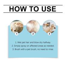 Pet Detangling Spray, Cleaning Smooth & Fluffy Coat Care Spray For Pets - White - View 6