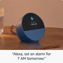 Echo Spot (Newest Model), Great For Nightstands, Offices And Kitchens, Smart Alarm Clock With Alexa, Black,8171438