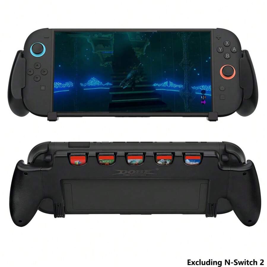 YIYI Console Grip With 5 Game Slots Compatible With Nintendo Switch 2 (2025), Ergonomic Grip Hard Shell For Users Who Prefer Handheld Mode, 1pc Black (NOT For Switch 1) - View 1