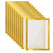 5 buc ramă magnetică A4 pentru postere, ramă foto, reutilizabilă, aurie/argintie/neagră, suport de afișare pentru decor de perete