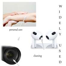 1000 Count Bamboo Universal Cleaning Swabs - Standard Bud With Double Tips For Personal Hygiene, Home Clean, Beauty, Ear, Applicator, Cleansing - Formaldehyde-Free, Multi-Purpose Use, Personal Care Accessories, Ergonomic Design, Durable Swabs