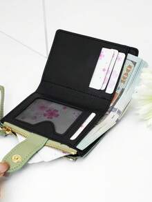 可爱甜美柔美学院风纯色时尚菱格短款精致手拿包开学季拉链学生钱包女钱包女包钱包可爱钱包迷你钱包小钱包